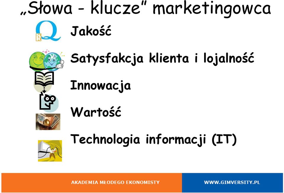 lojalność Innowacja Wartość