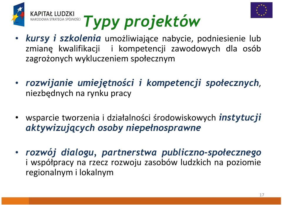 pracy wsparcie tworzenia i działalności środowiskowych instytucji aktywizujących osoby niepełnosprawne rozwój