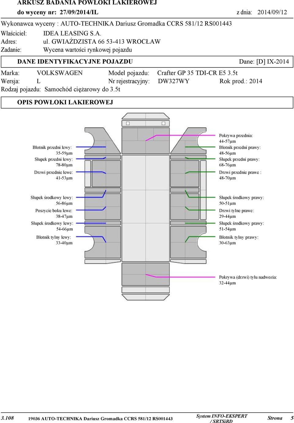 5t Wersja: L Nr rejestracyjny: DW327WY Rok prod.: 2014 Rodzaj pojazdu: Samochód ciężarowy do 3.