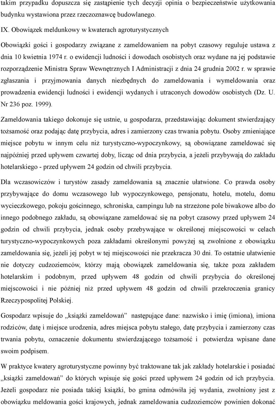 o ewidencji ludności i dowodach osobistych oraz wydane na jej podstawie rozporządzenie Ministra Spraw Wewnętrznych I Administracji z dnia 24 grudnia 2002 r.