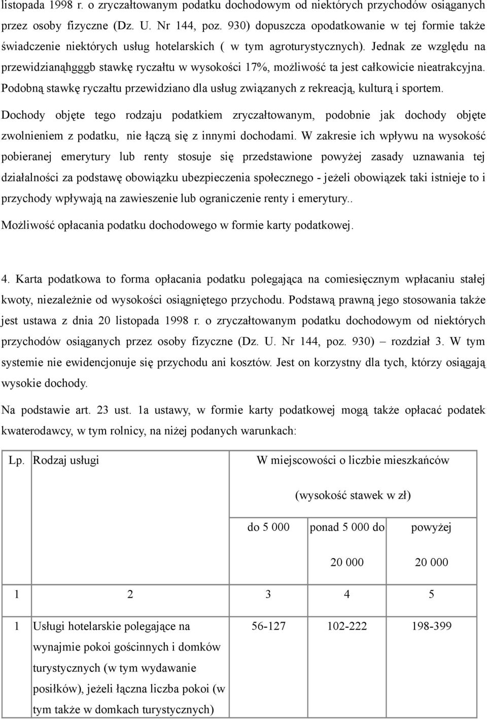 Jednak ze względu na przewidzianąhgggb stawkę ryczałtu w wysokości 17%, możliwość ta jest całkowicie nieatrakcyjna.