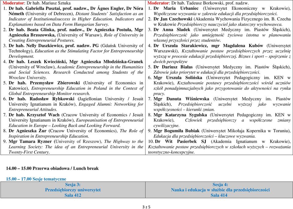 Indicators and Explanations based on Data Form Hungarian Survey. 2. Dr hab. Beata Glinka, prof. nadzw.