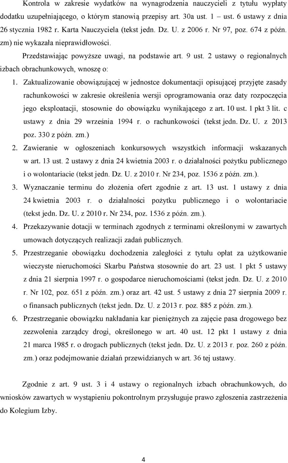 2 ustawy o regionalnych izbach obrachunkowych, wnoszę o: 1.