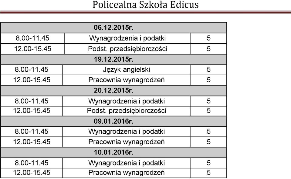 20.12.2015r. 12.00-15.45 Podst.