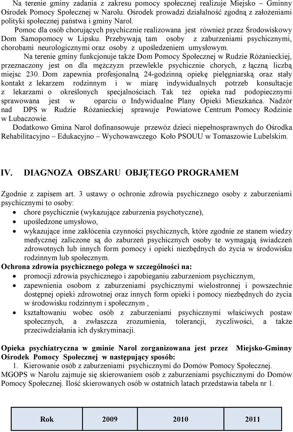 Przebywają tam osoby z zaburzeniami psychicznymi, chorobami neurologicznymi oraz osoby z upośledzeniem umysłowym.