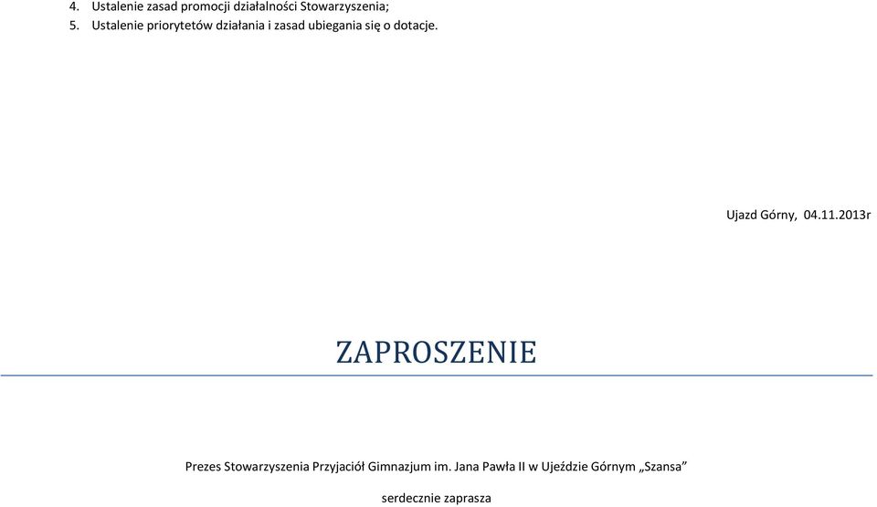Ustalenie priorytetów działania i zasad