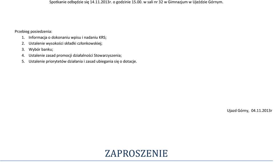 Ustalenie priorytetów działania i zasad