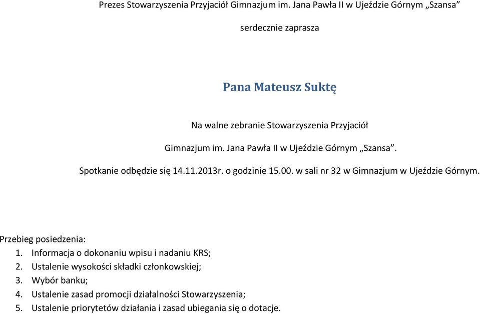 Ustalenie zasad promocji działalności