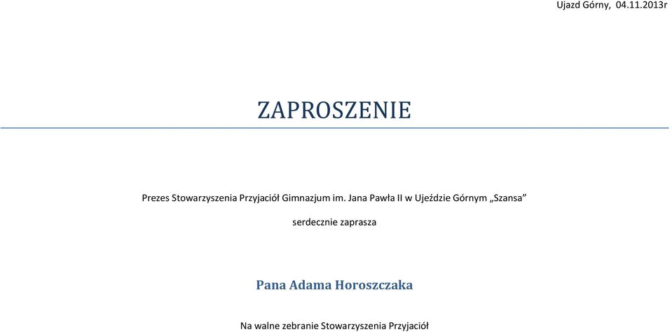 Adama Horoszczaka Na
