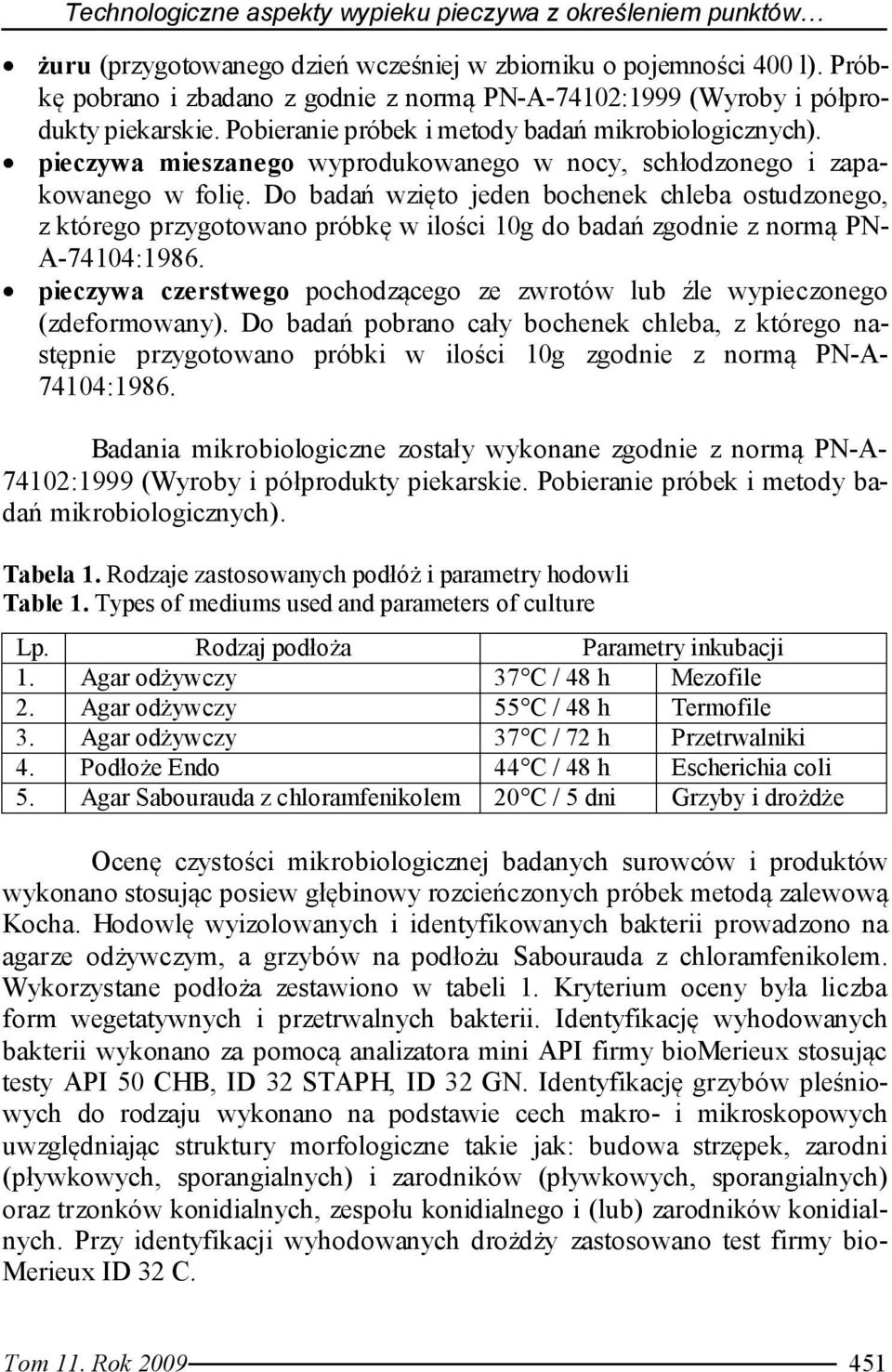 pieczywa mieszanego wyprodukowanego w nocy, schłodzonego i zapakowanego w folię.