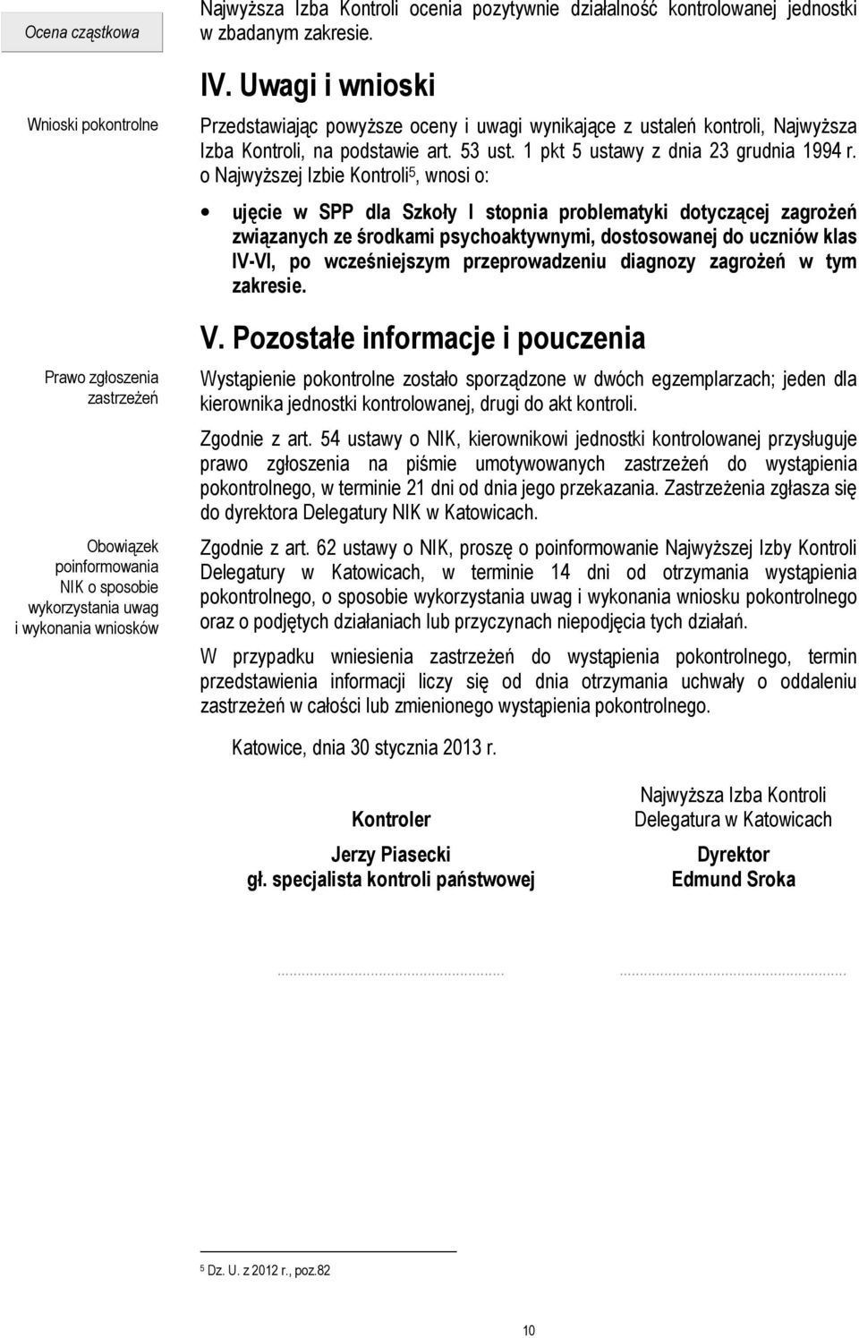 1 pkt 5 ustawy z dnia 23 grudnia 1994 r.