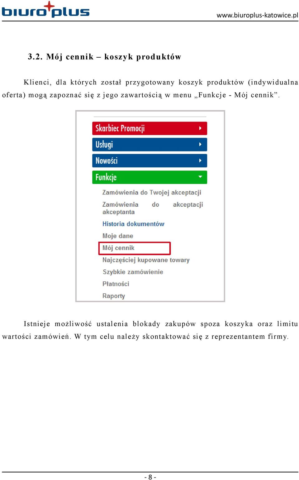 - Mój cennik.