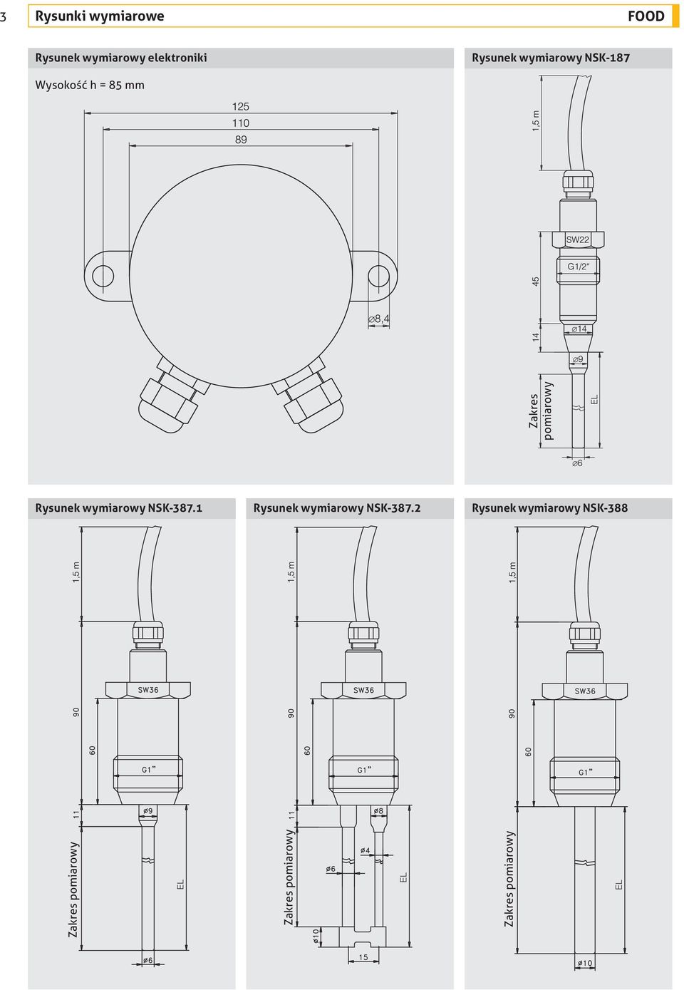 1 Rysunek wymiarowy NSK-387.