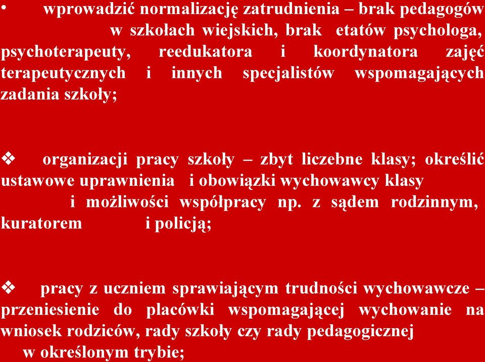 uprawnienia i obowiązki wychowawcy klasy i możliwości współpracy np.