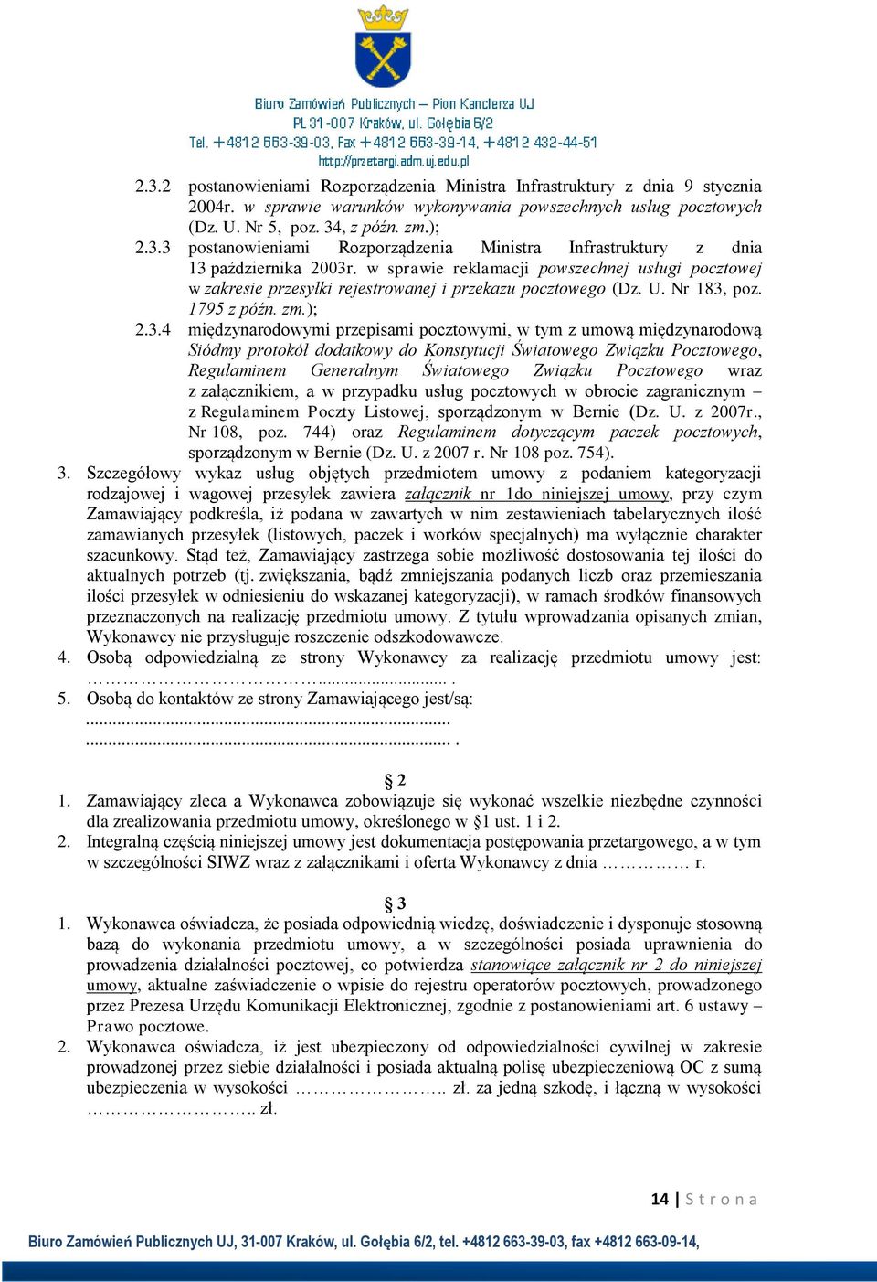 poz. 1795 z późn. zm.); 2.3.