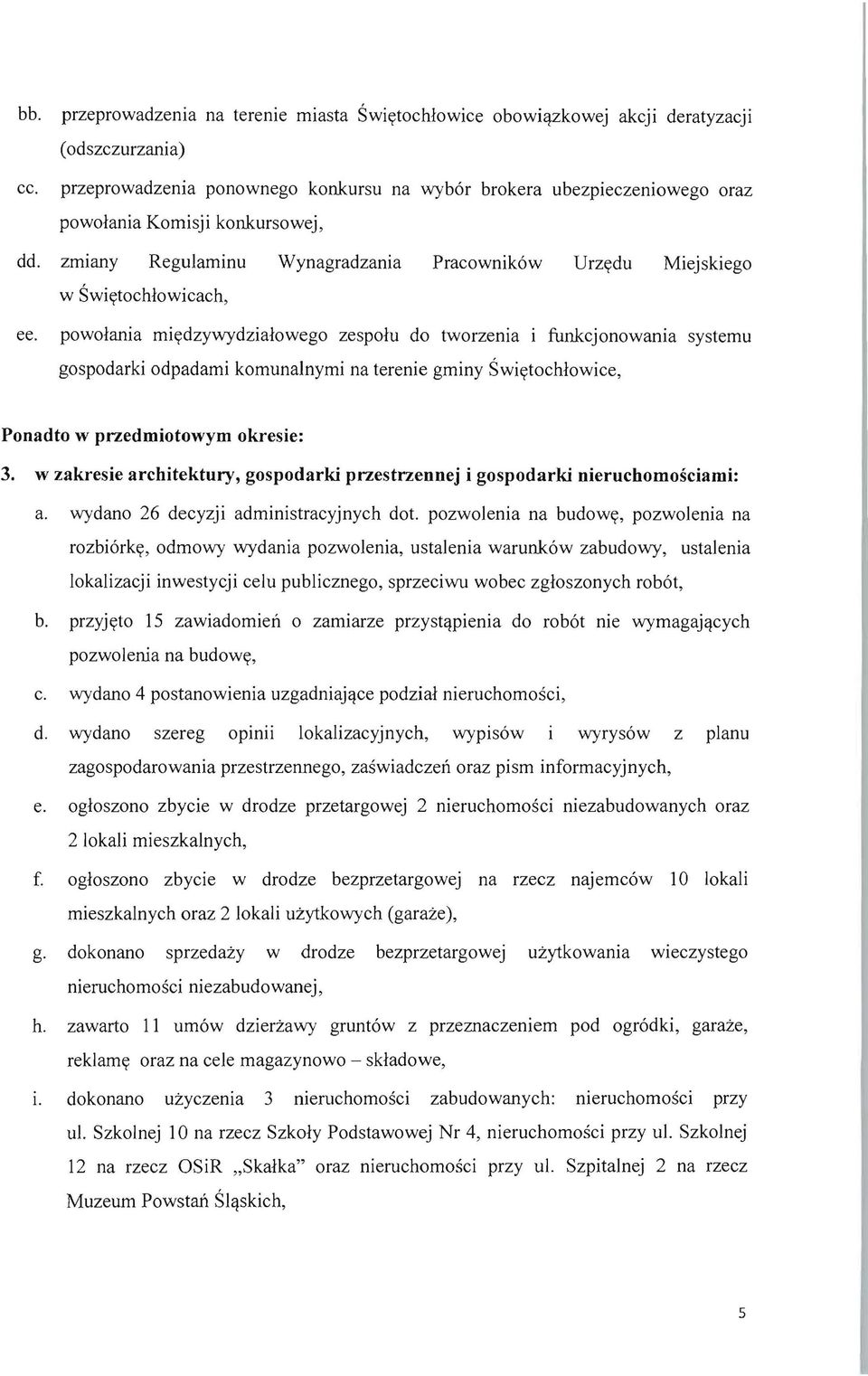 zmlany Regulaminu W ynagradzania Pracownik6w Urzydu Miejskiego w Swiytochlowicach, ee.