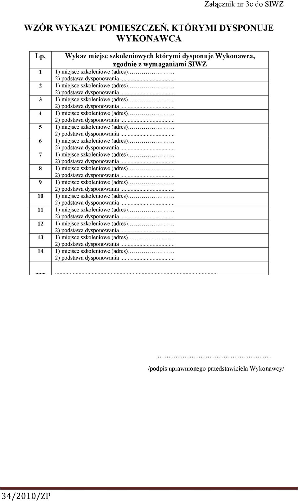 miejsce szkoleniowe (adres) 4 1) miejsce szkoleniowe (adres) 5 1) miejsce szkoleniowe (adres) 6 1) miejsce szkoleniowe (adres) 7 1) miejsce szkoleniowe