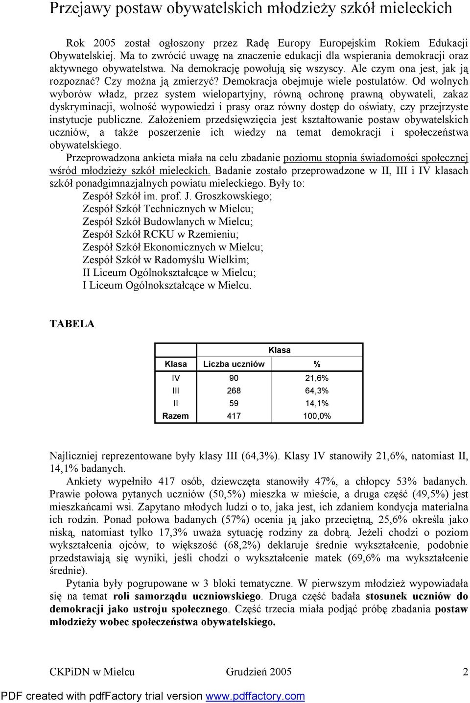 Demokracja obejmuje wiele postulatów.