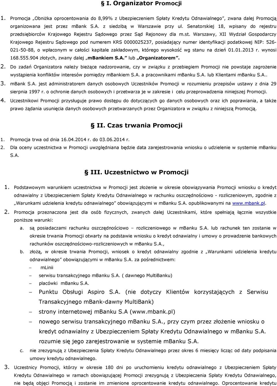 u przedsiębiorców Krajowego Rejestr