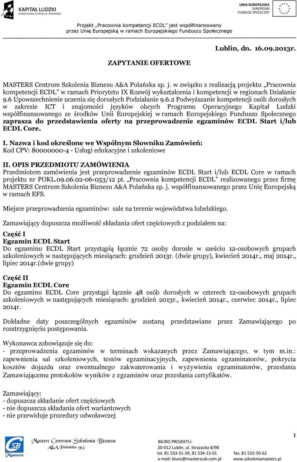 Upowszechnienie uczenia się dorosłych Podziałanie 9.6.