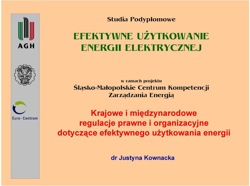 Centrum Kompetencji Zarządzania Energią Krajowe i