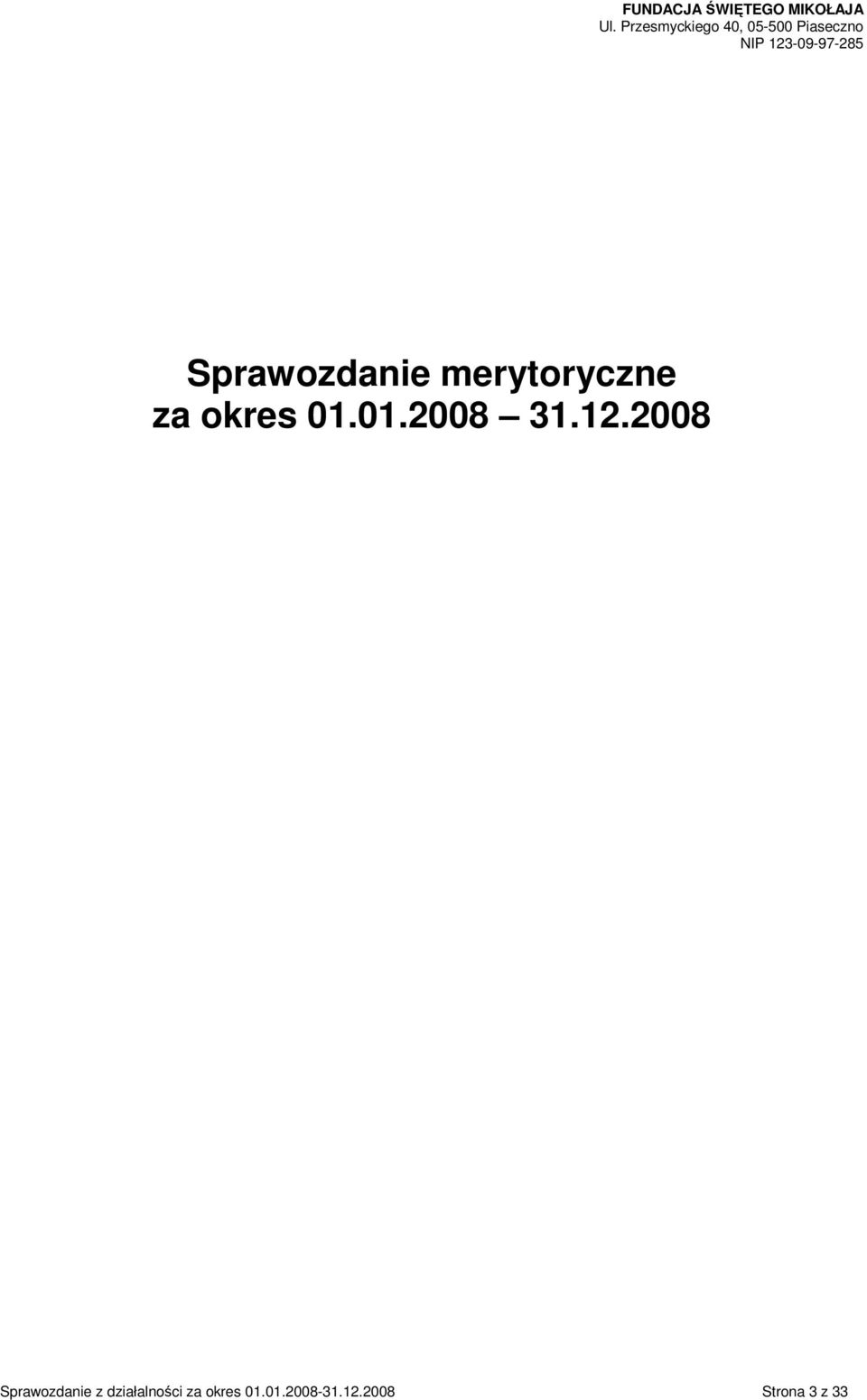 2008 Sprawozdanie z działalności