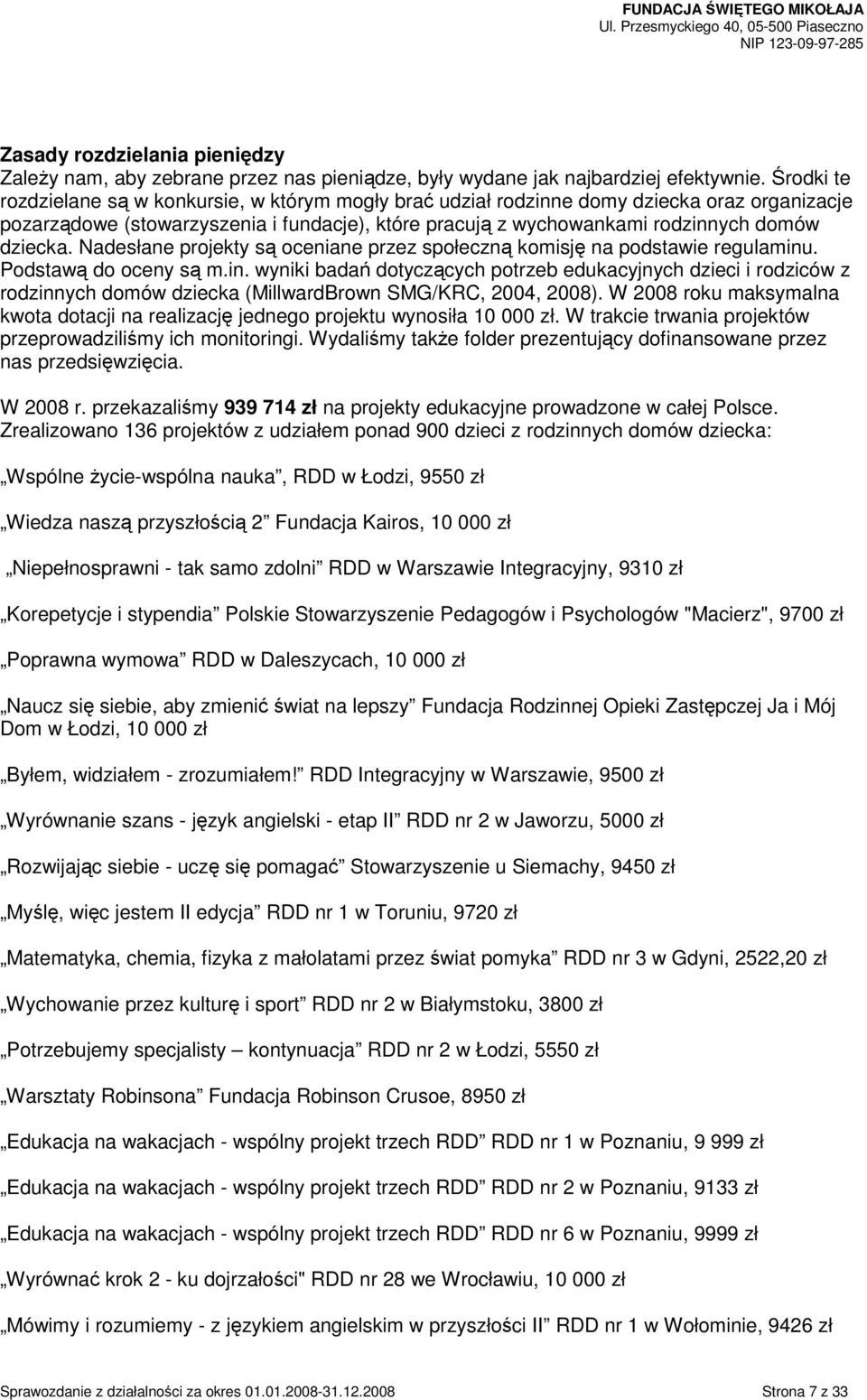Nadesłane projekty są oceniane przez społeczną komisję na podstawie regulaminu