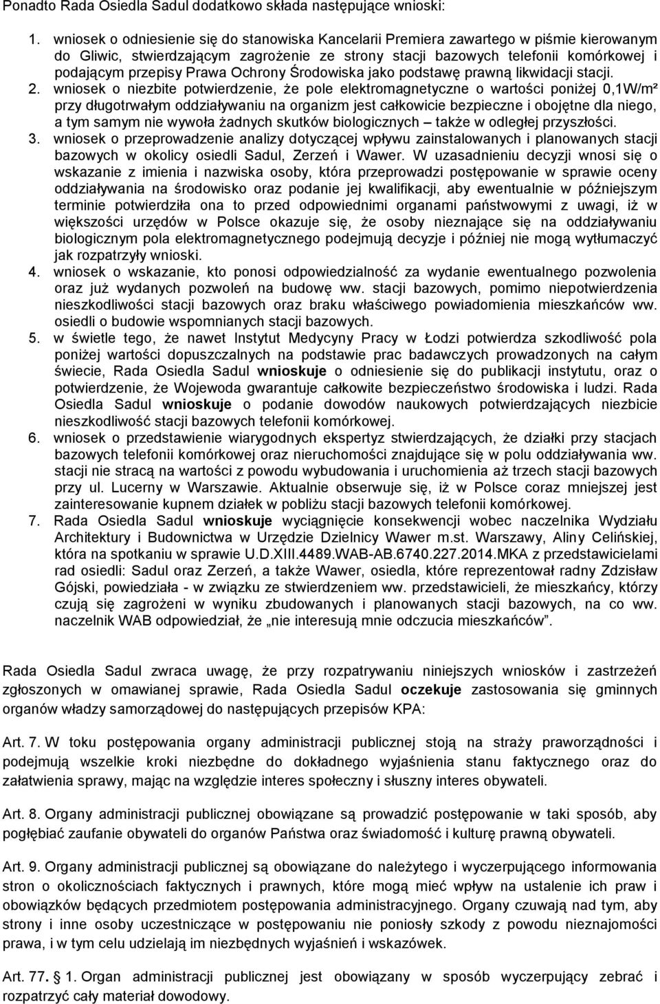 Prawa Ochrony Środowiska jako podstawę prawną likwidacji stacji. 2.