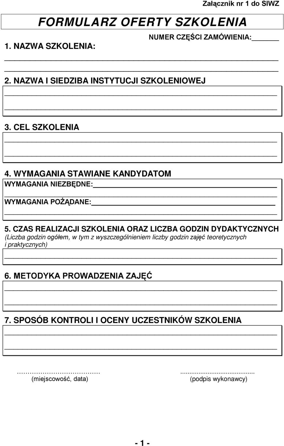 WYMAGANIA STAWIANE KANDYDATOM WYMAGANIA NIEZBĘDNE: WYMAGANIA POŻĄDANE: 5.