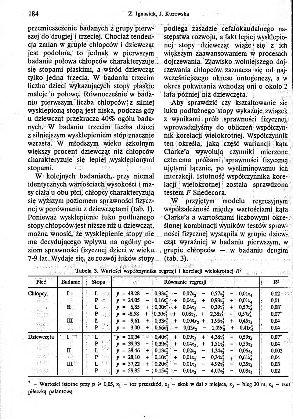 procesach badaniu połowa chłopców charakteryzuje. dojrzewania. Zjawisko wolniejszego dojsię stopami płaskimi, a wśród dziewcząt rżewania chłopców, zaznacza się od najtylko jed n a trzecia.