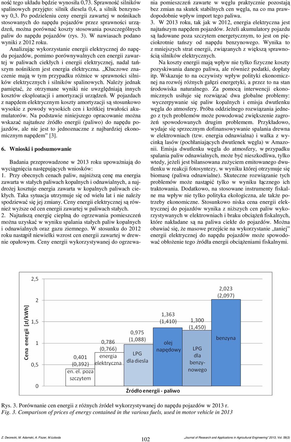 W nawiasach podano wyniki z 2012 roku.