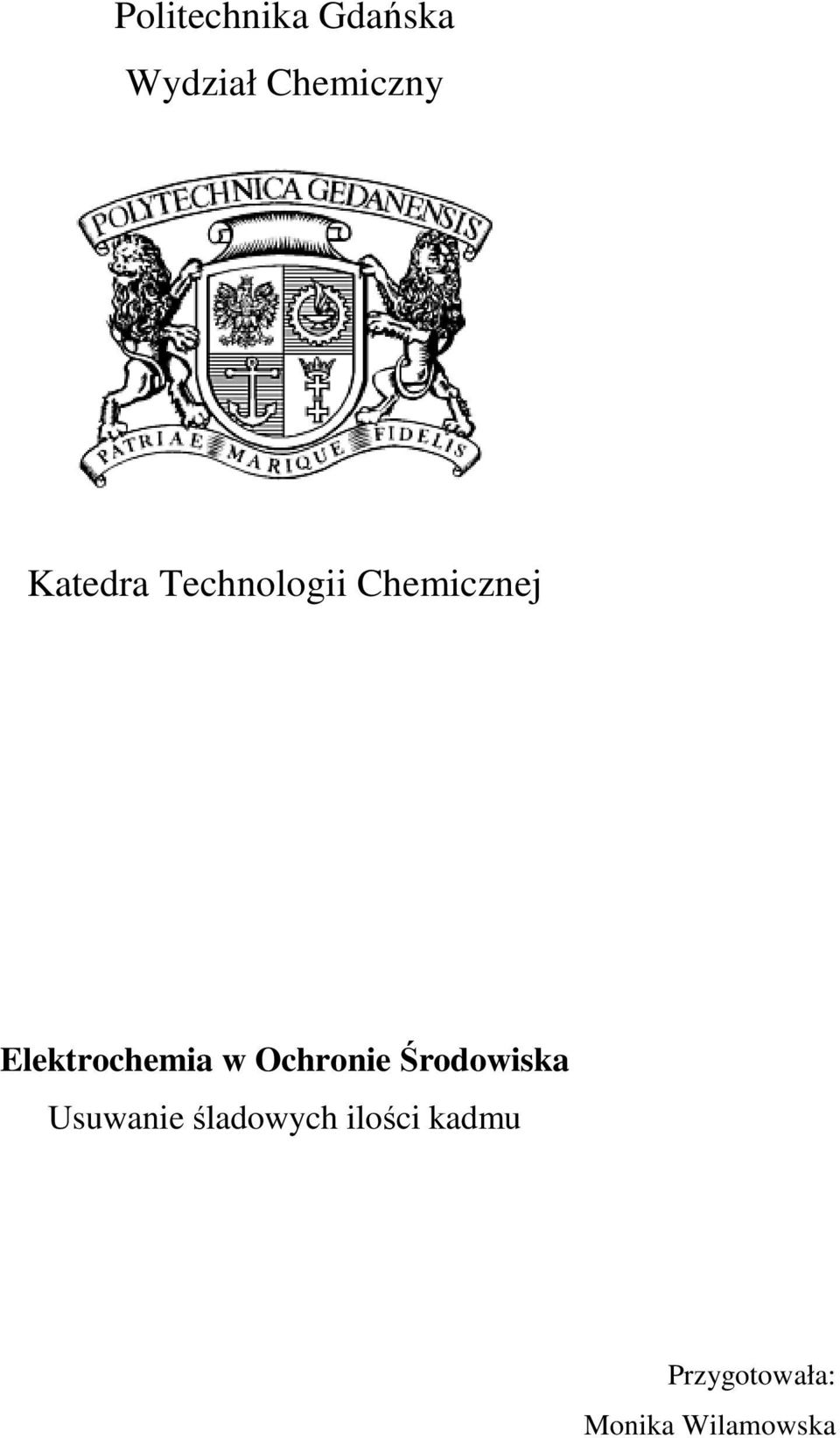 Elektrochemia w Ochronie Środowiska