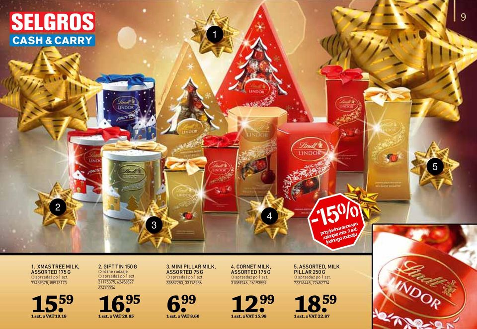 GIFT TIN 150 G różne rodzaje 117575, 65687 6700 16. 95 1 szt. z VAT 0.85.