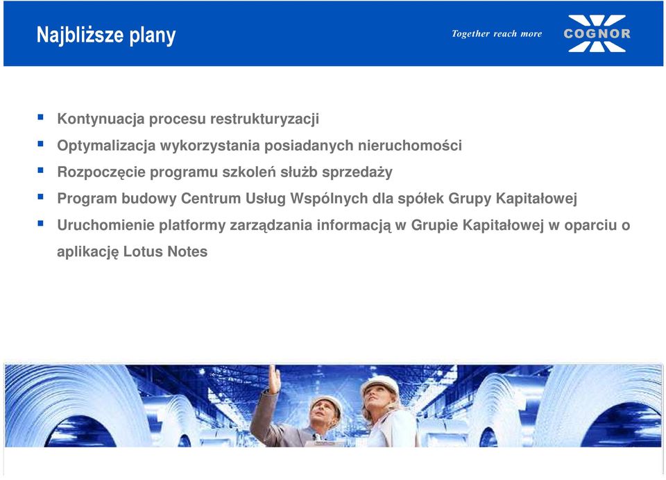 sprzedaŝy Program budowy Centrum Usług Wspólnych dla spółek Grupy Kapitałowej