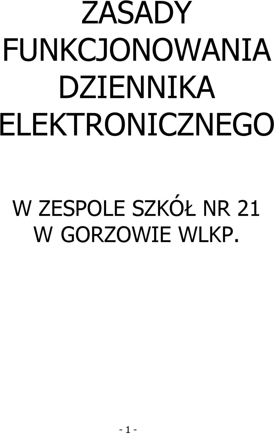 ELEKTRONICZNEGO W