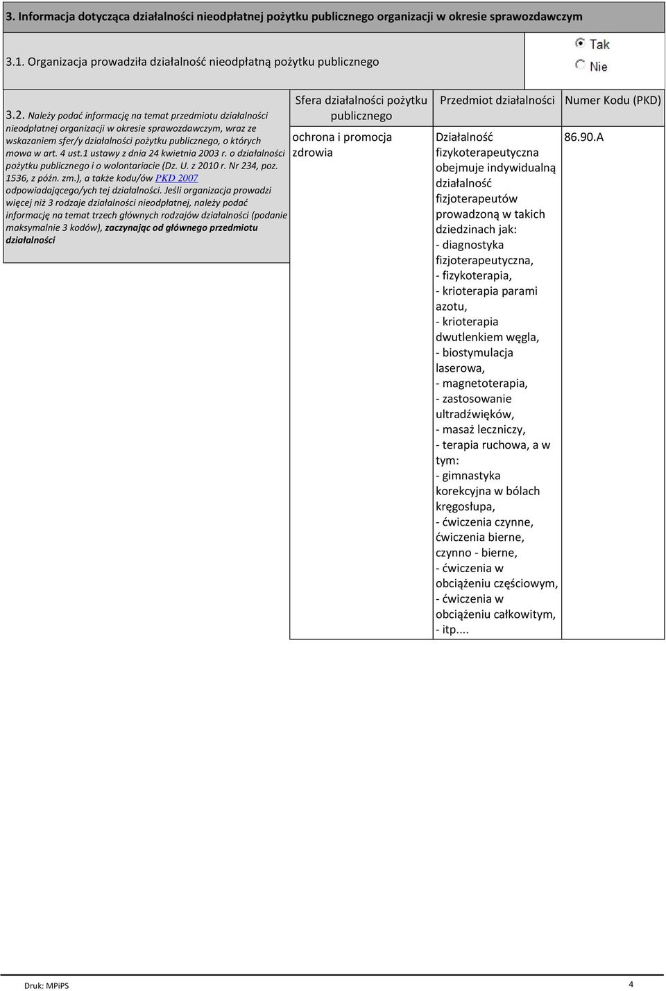 1 ustawy z dnia 24 kwietnia 2003 r. o dziaгalno ci poпytku publicznego i o wolontariacie (Dz. U. z 2010 r. Nr 234, poz. 1536, z pѓ n. zm.