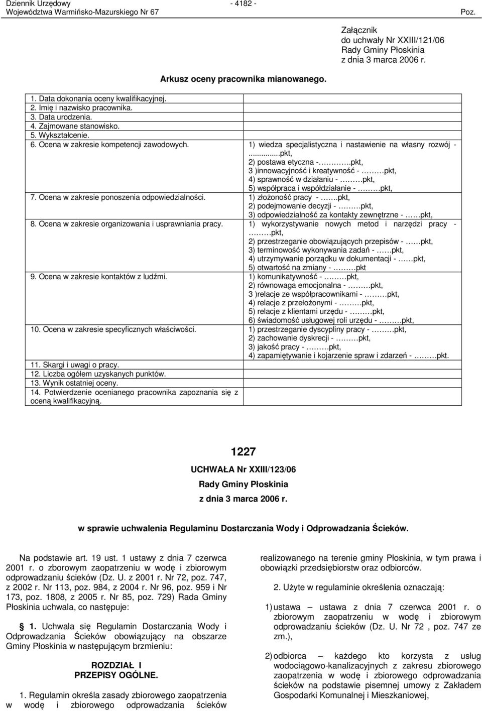 pkt, 3 )innowacyjność i kreatywność - pkt, 4) sprawność w działaniu - pkt, 5) współpraca i współdziałanie - pkt, 7. Ocena w zakresie ponoszenia odpowiedzialności. 1) złoŝoność pracy -.