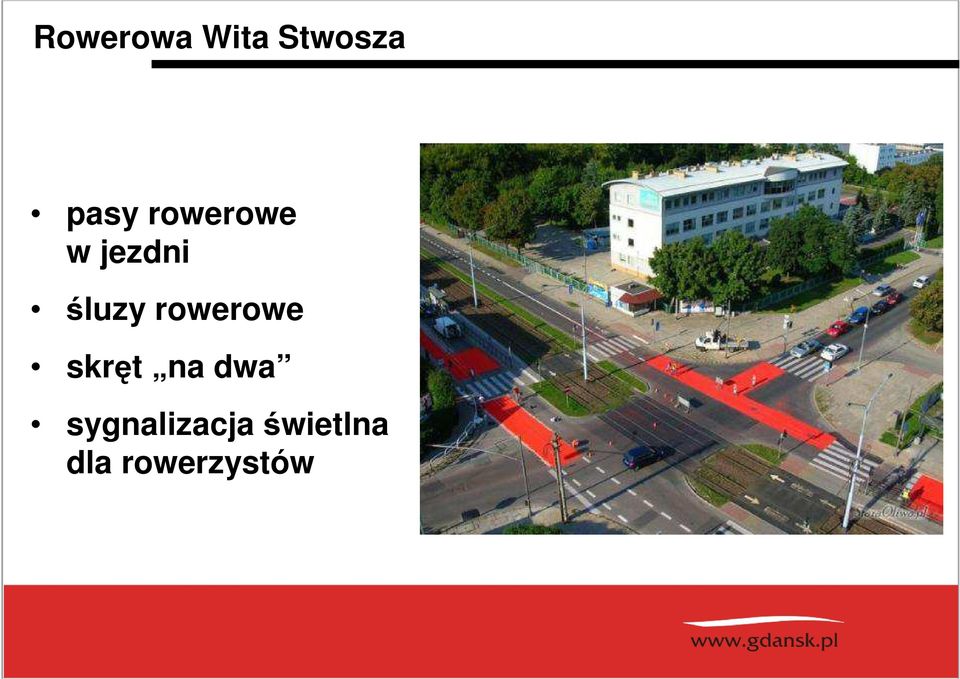 rowerowe skręt na dwa