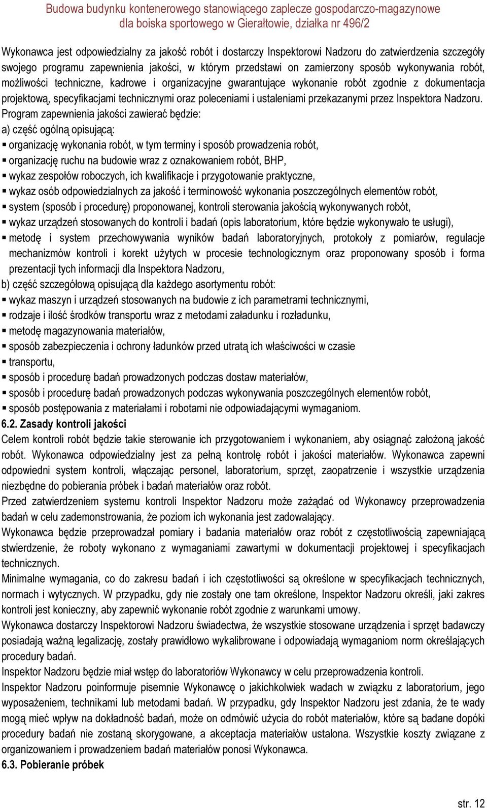 Inspektora Nadzoru.