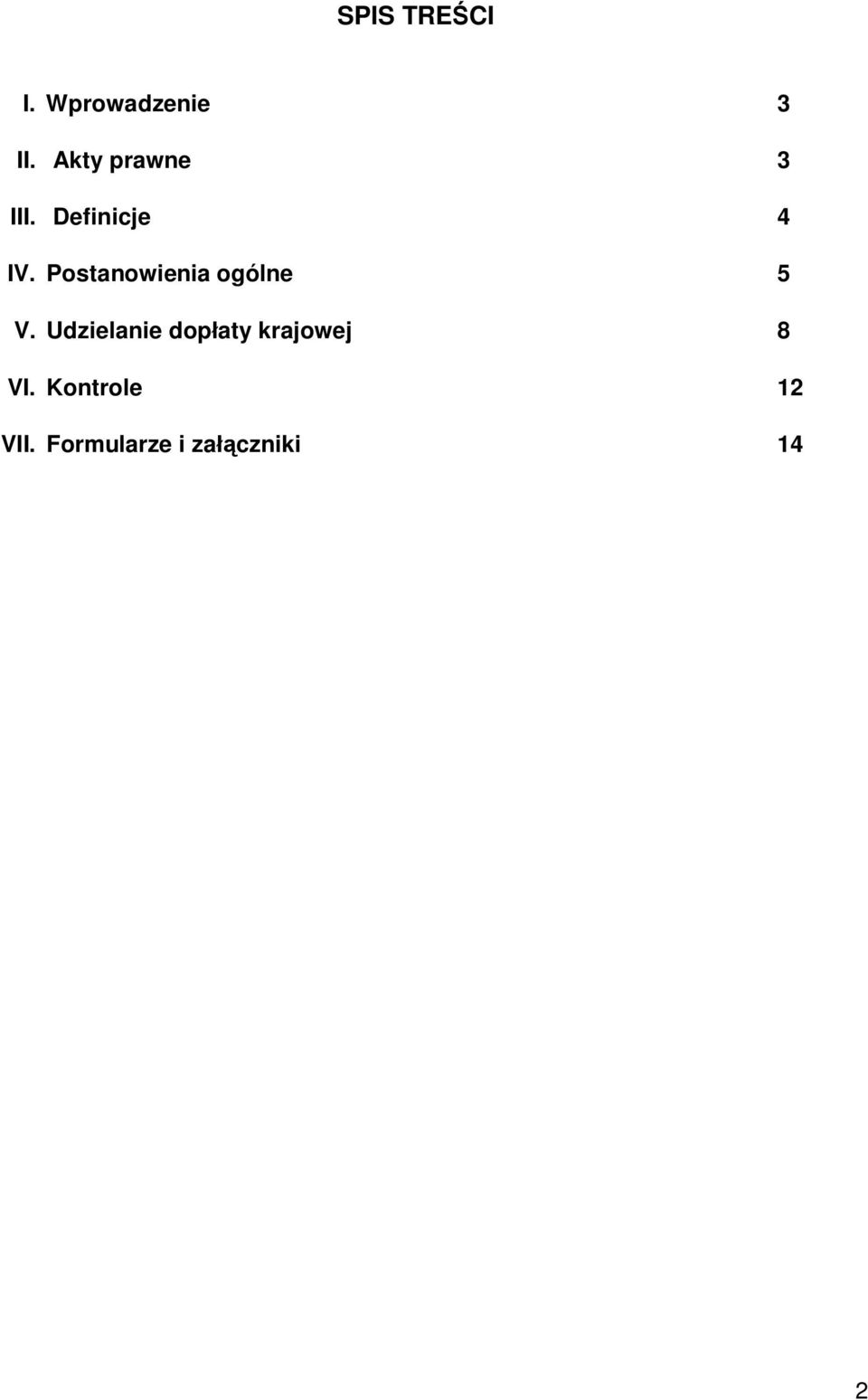 Postanowienia ogólne 5 V.