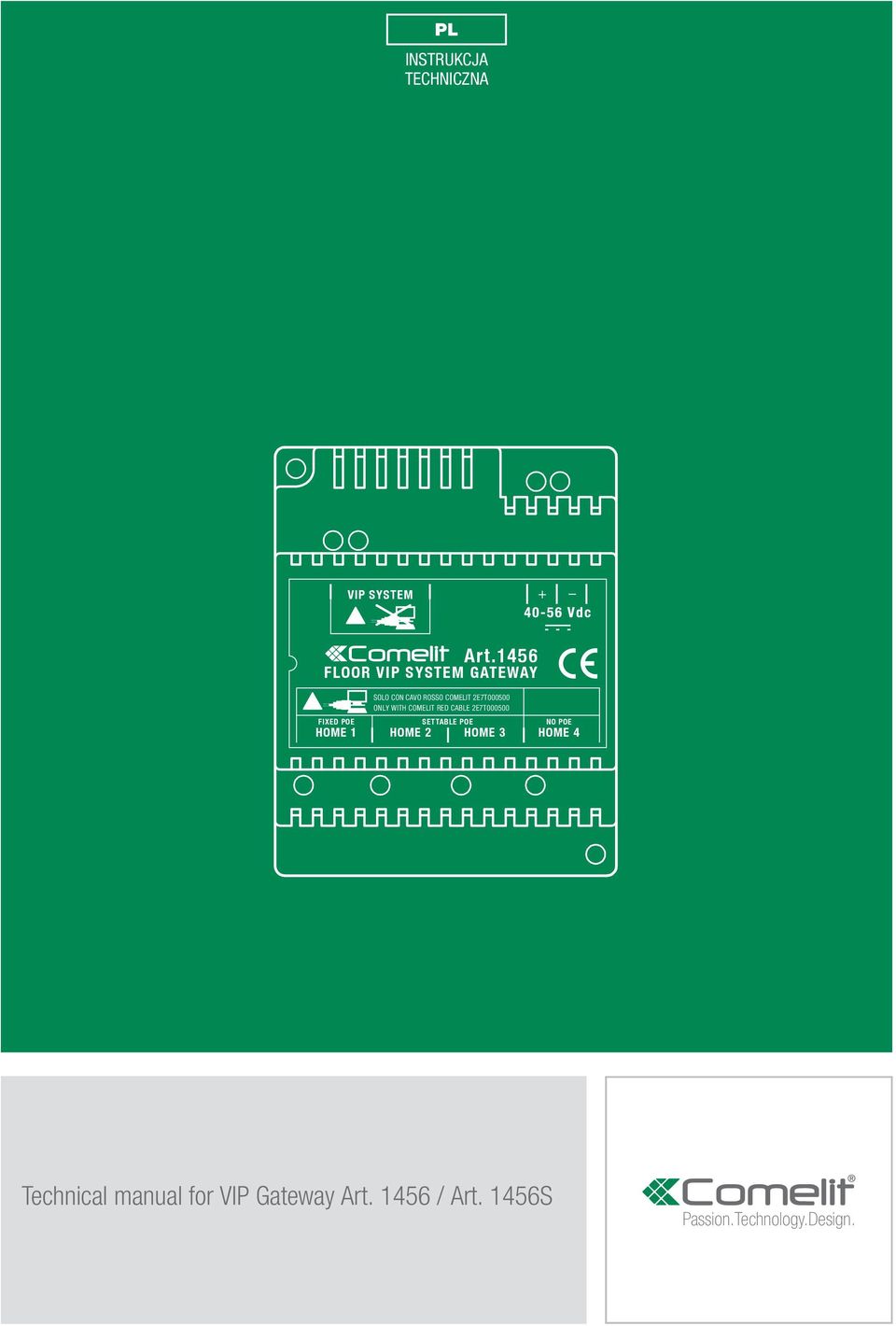 POE O POE HOME 1 HOME 2 HOME 3 HOME 4 Technical manual for
