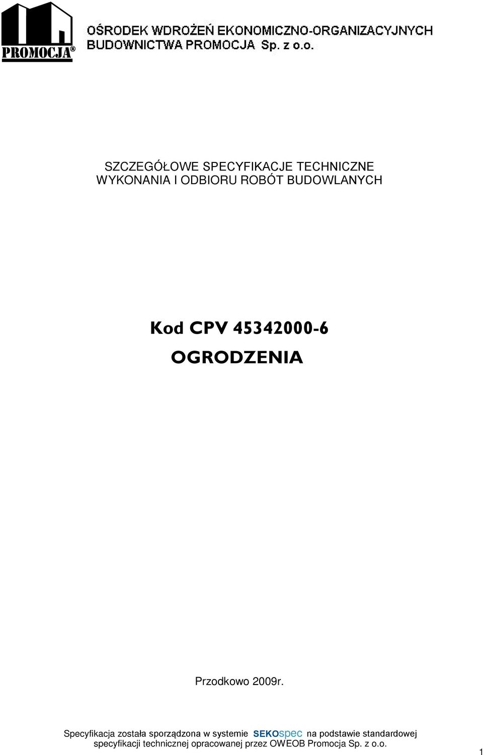 ROBÓT BUDOWLANYCH Kod CPV
