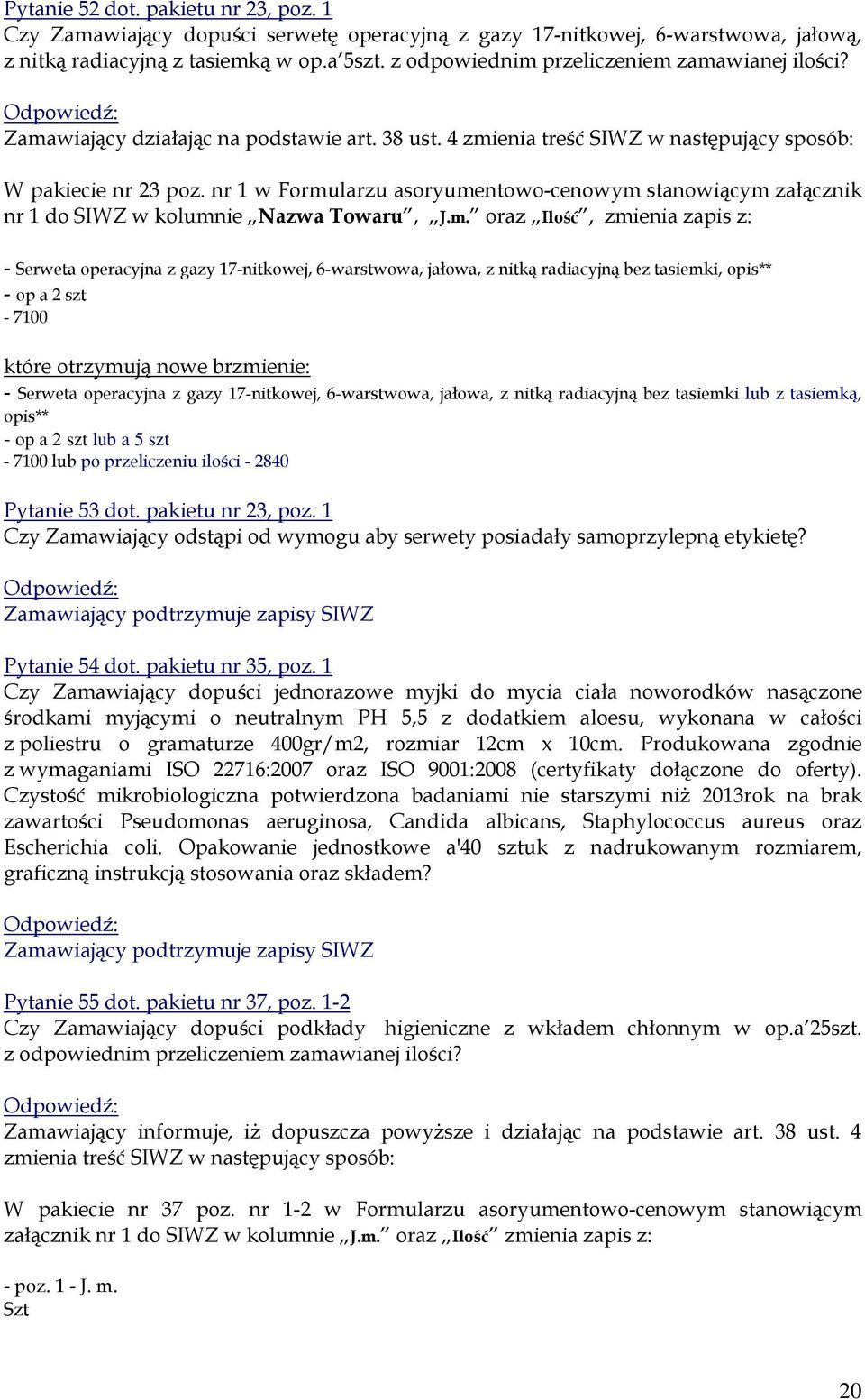 przeliczeniem 