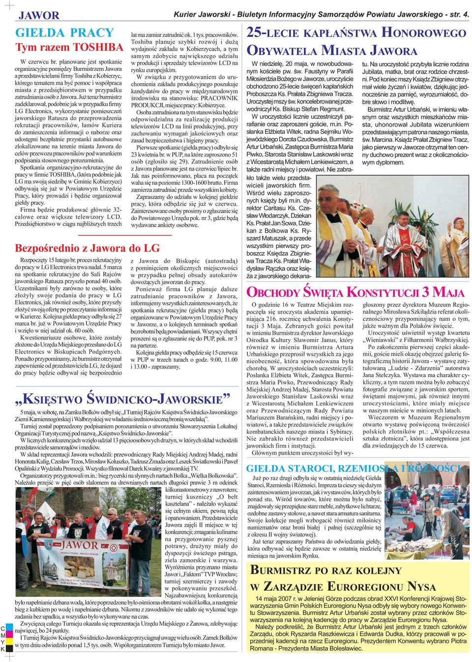zatrudniania osób z Jawora.