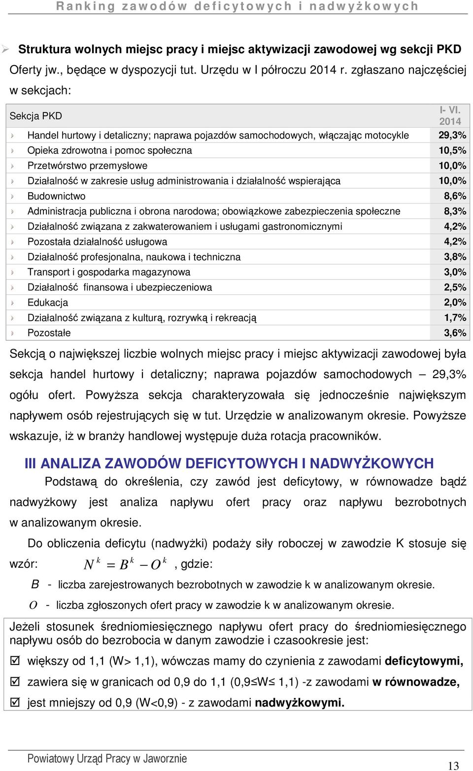 administrowania i działalność wspierająca 10,0% Budownictwo 8,6% Administracja publiczna i obrona narodowa; obowiązkowe zabezpieczenia społeczne 8,3% Działalność związana z zakwaterowaniem i usługami