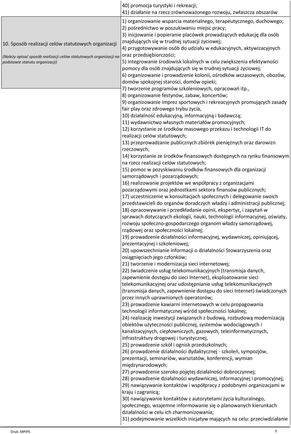 placѓwek prowadzйcych edukacjъ dla osѓb znajdujйcych siъ w trudnej sytuacji Пyciowej; 4) przygotowywanie osѓb do udziaгu w edukacyjnych, aktywizacyjnych oraz przedsiъbiorczo ci; 5) integrowanie