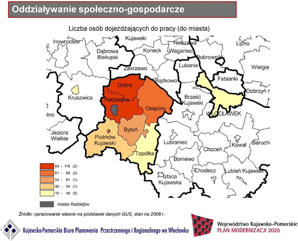 (do miasta) Źródło: opracowanie