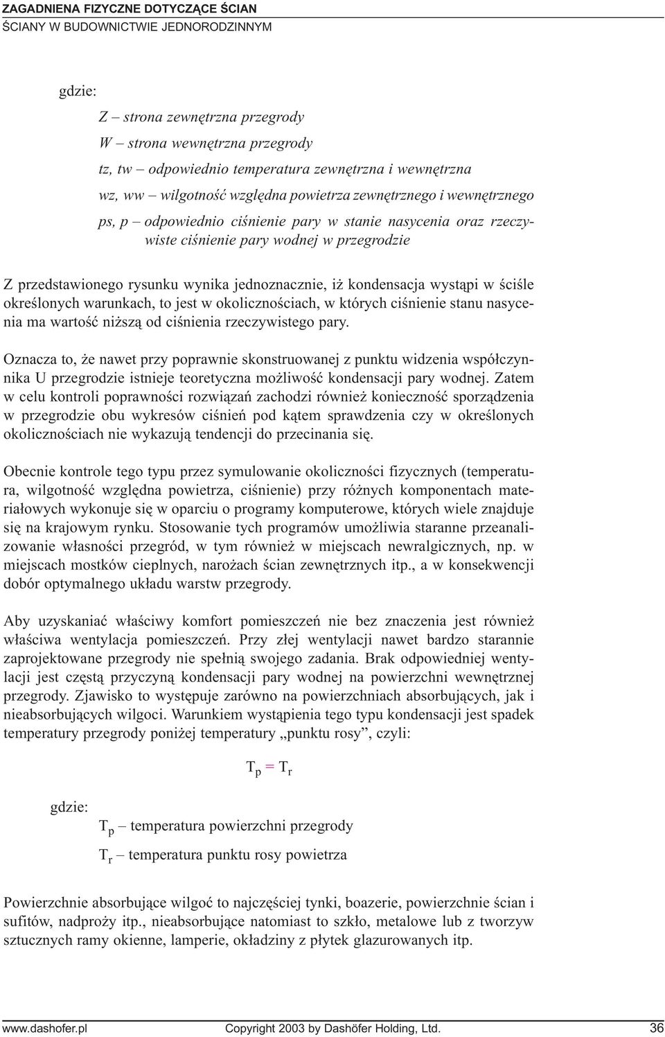 wyst¹pi w œciœle okreœlonych warunkach, to jest w okolicznoœciach, w których ciœnienie stanu nasycenia ma wartoœæ ni sz¹ od ciœnienia rzeczywistego pary.