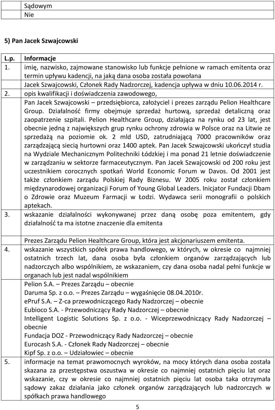 Pelion Healthcare Group, działająca na rynku od 23 lat, jest obecnie jedną z największych grup rynku ochrony zdrowia w Polsce oraz na Litwie ze sprzedażą na poziomie ok.