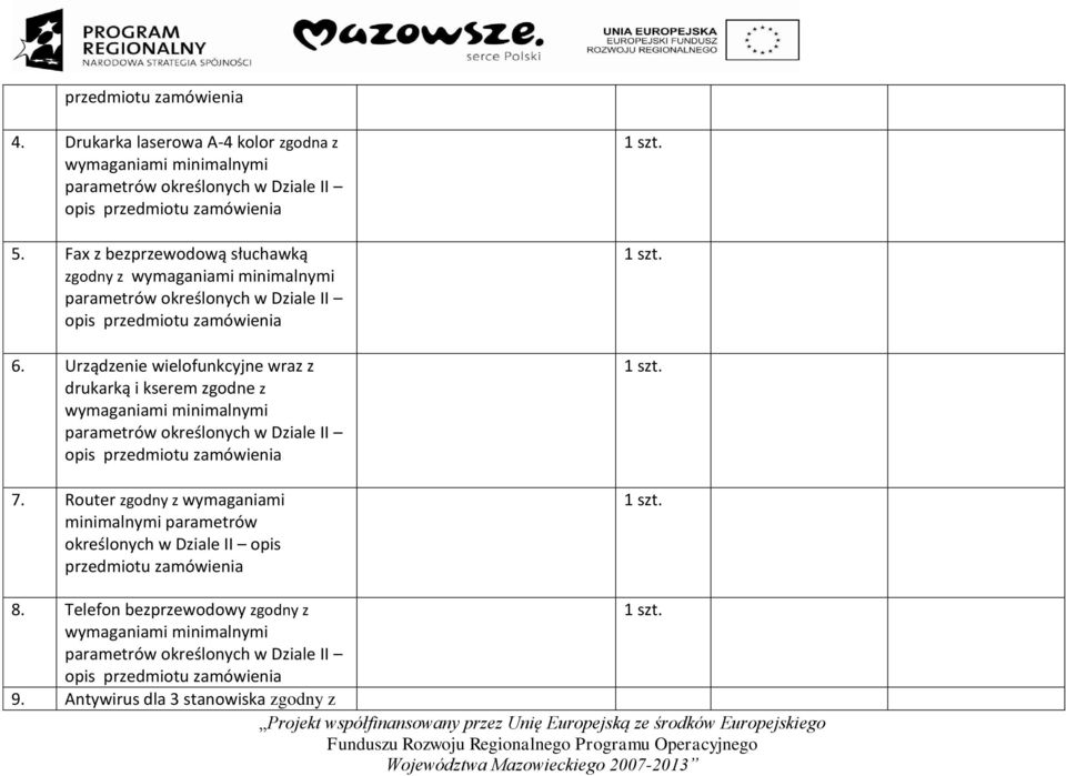 Urządzenie wielofunkcyjne wraz z drukarką i kserem zgodne z 7.